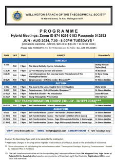 Programme June-Aug